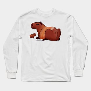 Carnelian Capybara Long Sleeve T-Shirt